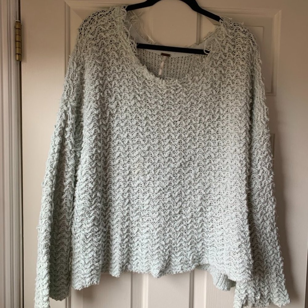 Free People Light Blue Sweater